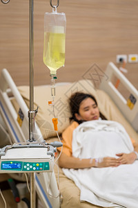 住院的女病人背景图片