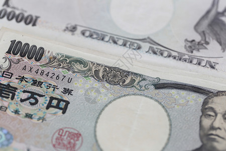 日本宏观风格的钞票高清图片