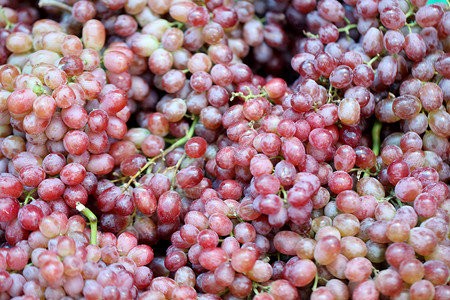 食品市场上的清新葡萄背景图片