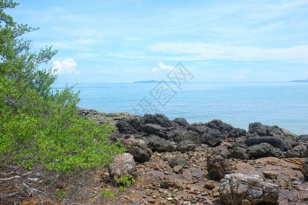 泰国东部的旅游景点天气晴朗的热带海洋图片