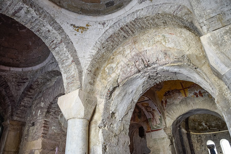 朱毕安壁纸土耳其圣尼古拉教堂的建筑寺庙墙上的Demre墙柱子和壁纸背景