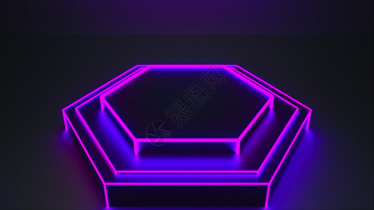 现代夜光黑暗演播室有亮光3D转换计算机生成了抽象背景现代光暗演播室计算机生成了抽象背景背景图片