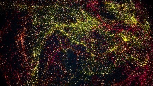 计算机生成了抽象的奇妙背景从光网到旋转细粉尘粒子的过渡沙粒效应多彩背景3D映射计算机生成了奇妙的背景背景图片