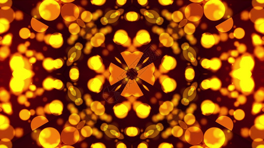 计算机从金质粒子中生成了美丽的抽象背景Kaleidoscope转换成向日葵种子3D转化成向日葵种子计算机从金质粒子中生成了抽象背背景图片