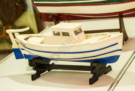小模型的素材小型大鲜多彩的帆船模型背景