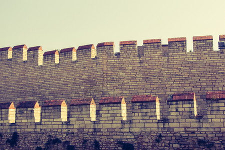 土耳其伊斯坦布尔君士丁堡古城墙图片