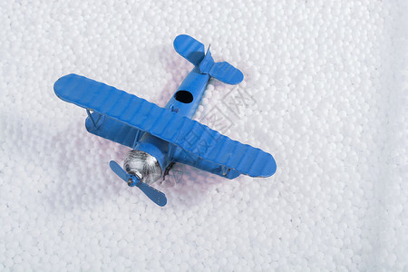 迷你蓝色飞机模型图片