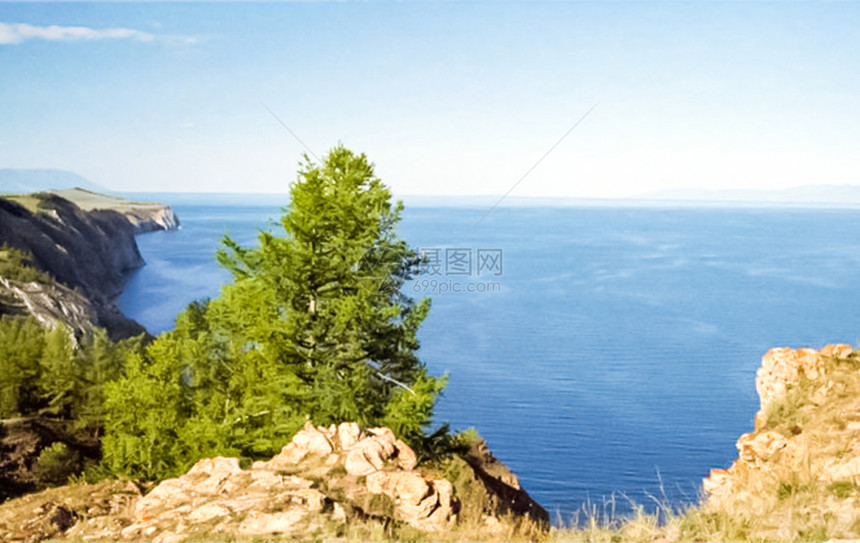 Baikal自然Baikal湖海岸景观Baikal湖自然Baikal湖海岸景观图片