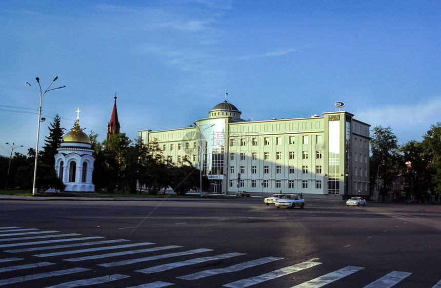 201年7月日俄罗斯伊尔库茨克俄罗斯拉诺亚尔拉伊尔库茨克市街道的历史建筑和古迹俄罗斯克拉诺亚尔拉伊尔库茨克市街道的历史建筑和古迹图片