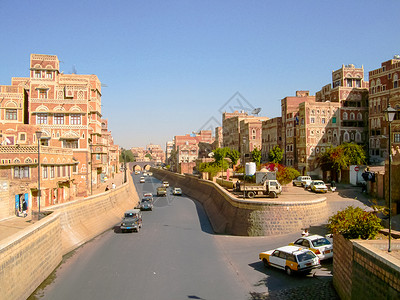 萨那市也门的公路图片