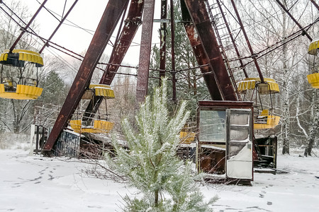 Pripyat切尔诺贝利灾难的禁区切尔诺贝利灾难的禁区背景图片