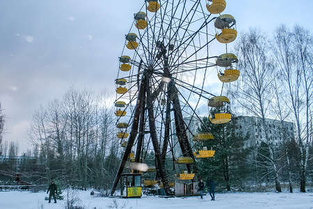Pripyat切尔诺贝利灾难的禁区切尔诺贝利灾难的禁区背景图片