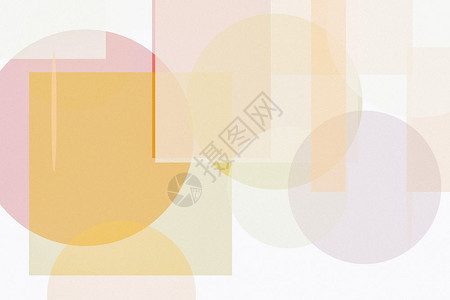 带有圆形椭方和矩作为背景有用的抽象浅色黄圆形椭和矩插图背景图片