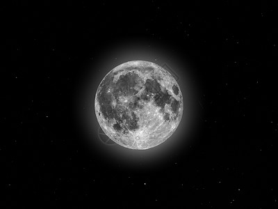 夜空下的月球背景图片