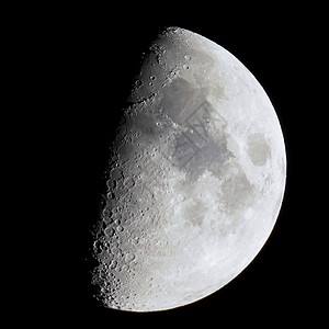 第一季度月亮以天文望远镜观测高分辨率第一季度月亮以望远镜观测背景图片