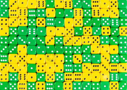 140随机订购绿色和黄骰子的背景随机订购绿色和黄骰子的背景图片