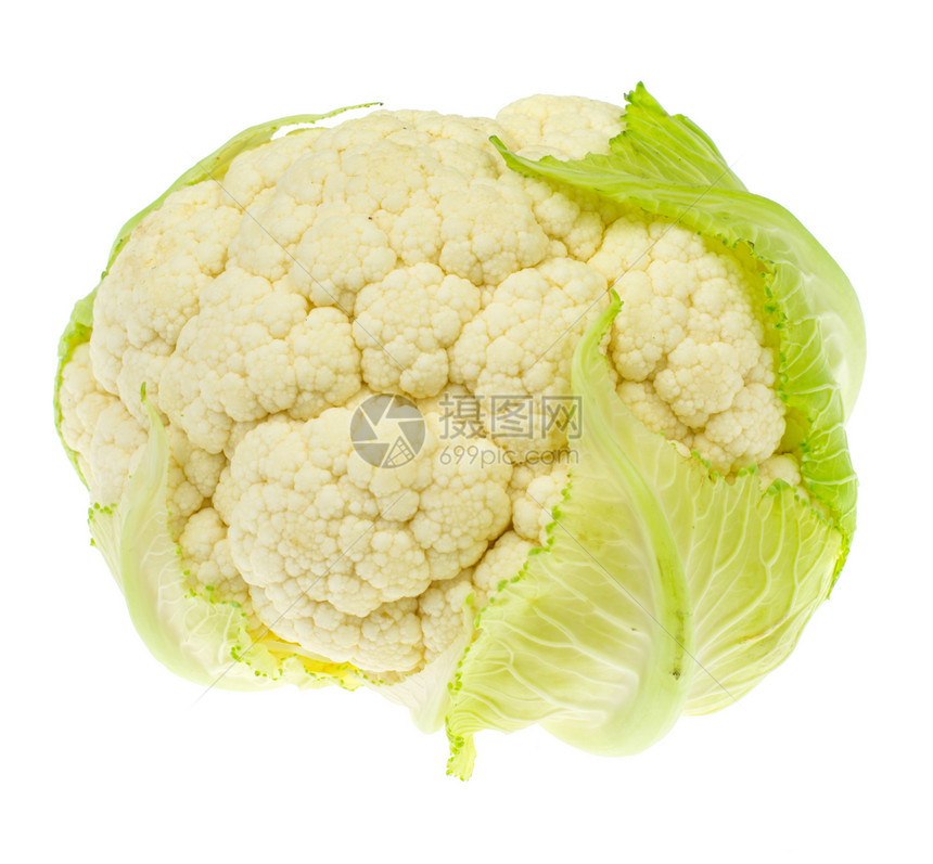 健康营养和饮食白背景的生菜花工作室照片白背景的生物花图片