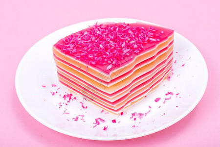 美丽的彩色果冻甜点图片