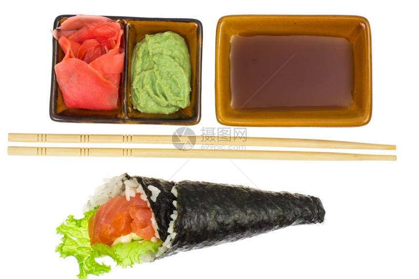 寿司和锥鱼鲑工作室照片图片