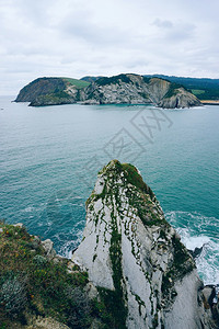 海岸悬崖背景图片