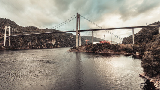 挪威的暂停使用桥挪威的基础设施图片
