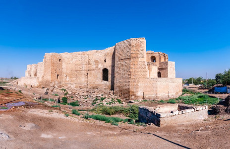 土耳其桑利乌尔法哈兰的哈兰城堡遗址全景图片