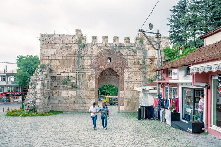 2018年5月日土耳其BursaBursa城堡入口苏丹SaltanatGate土耳其Bursa城堡入口图片