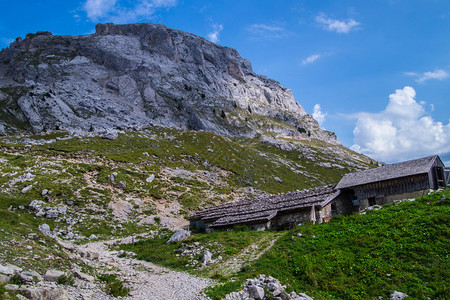 法国阿尔卑斯山地貌建筑学高清图片素材