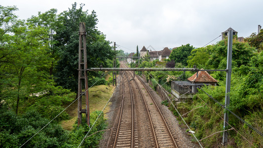 法国的铁路轨道图片