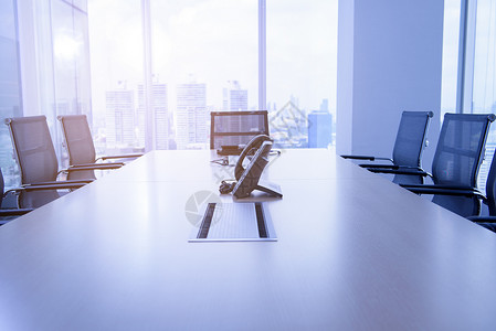 会议室或的蓝色背景背景图片