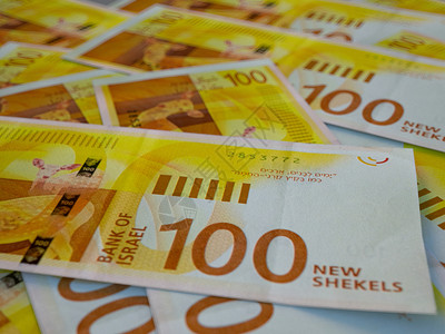 以色列新谢克尔以色列金钱商业背景特刊照片货币背景特拉维夫ILS电子的高清图片素材