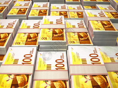 以色列新谢克尔以色列金钱商业背景特刊照片货币背景特拉维夫ILS阿维夫高清图片素材