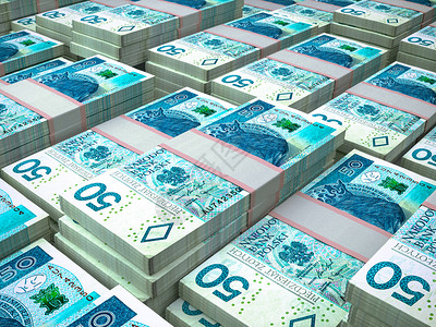 波兰货币商业背景华沙波兰兹罗提设计图片