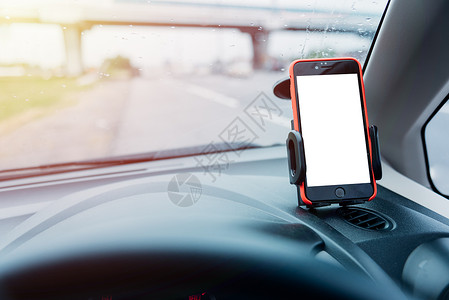 Holder汽车移动电话gps导航图空白屏通信高清图片素材