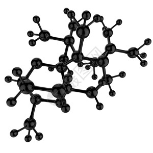 白色背景上的分子3d背景图片