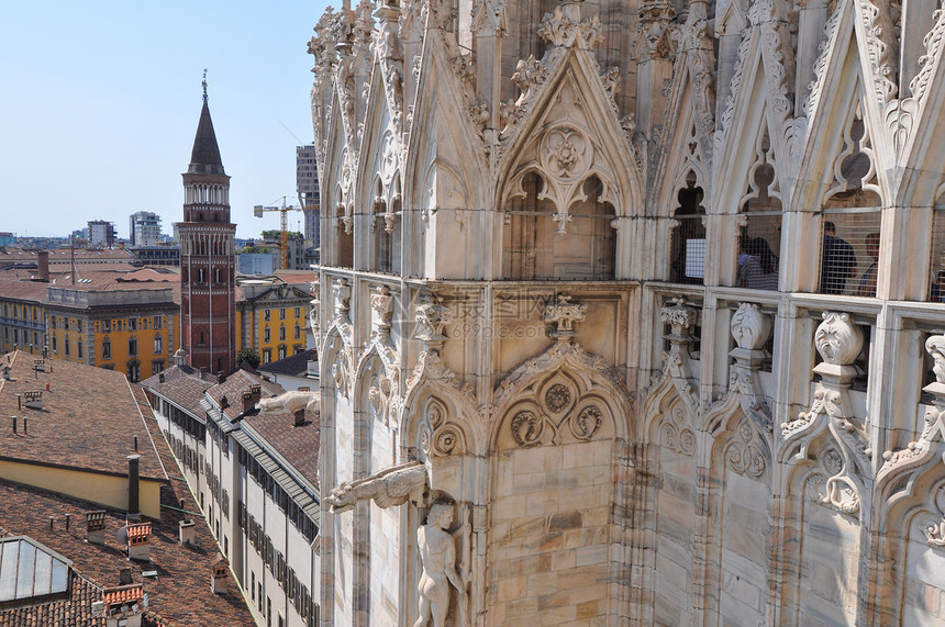 DuomodiMilo意指米兰大教堂意利米兰哥特图片