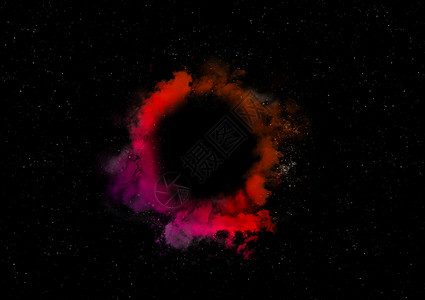 太空星域的黑洞背景图片