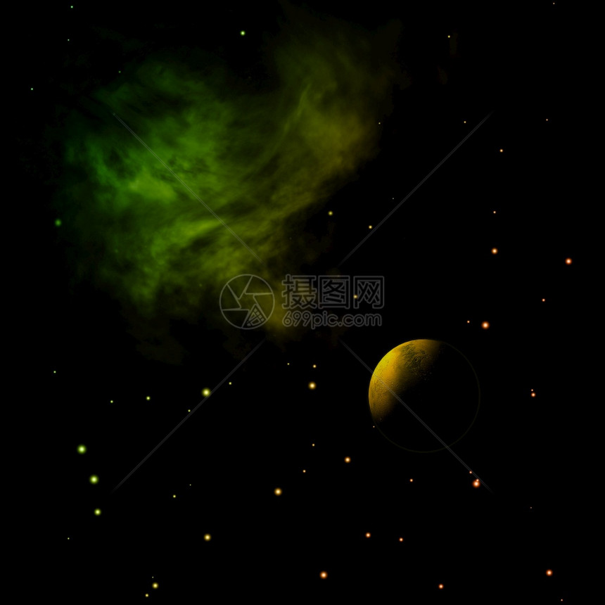 行星对恒和云的抗由NASA3D投影提供的图像元素行星对恒的抗投影图片
