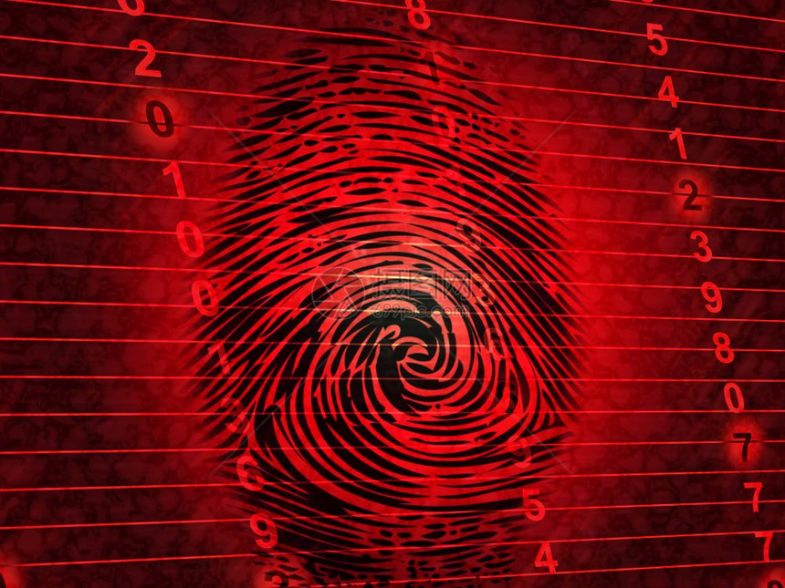 身份存取管理指纹3d显示登录存取Iam保护与安全系统核查图片
