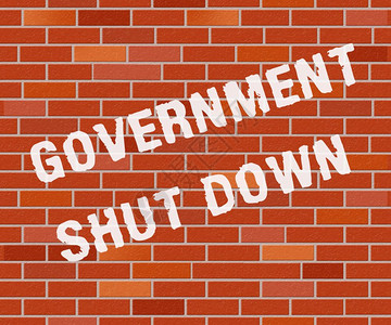 政府倒墙关闭意味着美国的政治封锁图片