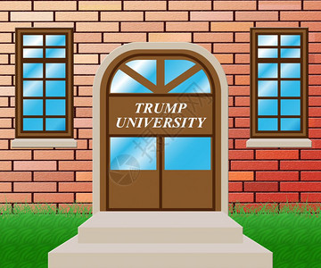 唐纳德特朗普Trump大学生培训院Donald著插画