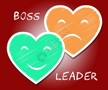 BossVs领导团队胜过管理鼓励自信战略和强势概念3d说明背景图片