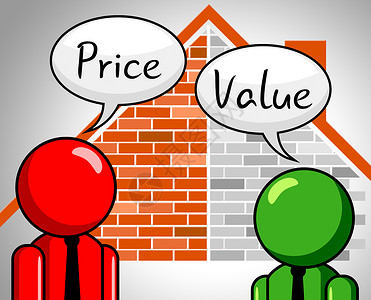成本支出相对于金融价值的比较产品定价战略或投资估值3d说明图片