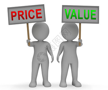 经费成本支出与金融价值的比较产品定价战略或投资估3d说明设计图片