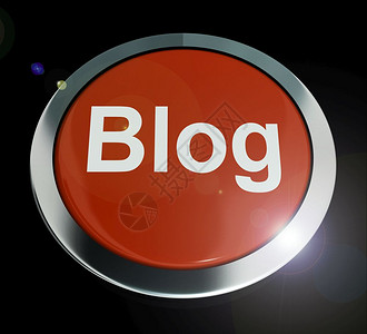 BlogButtoninBlueForBlogblogorBlogbook网站博客或网站显示在线期刊和写作Webblog新闻为提图片