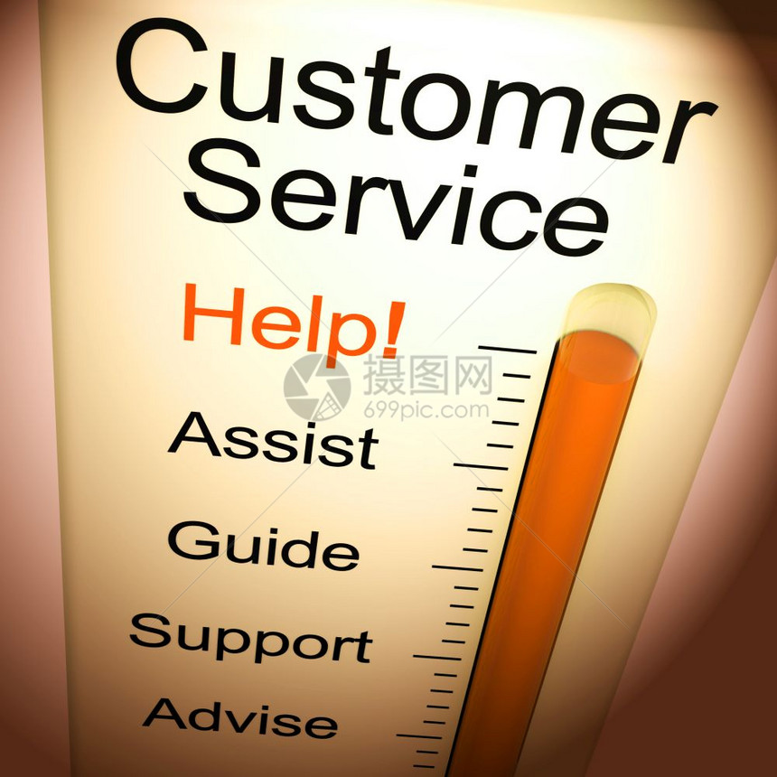 客户服务概念图标系指在线帮助和支持服务台或客户热线3插图客户服务帮助气象显示援指导和支持图片