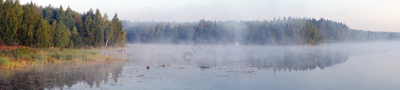 俄罗斯莫科地区晨湖全景图片