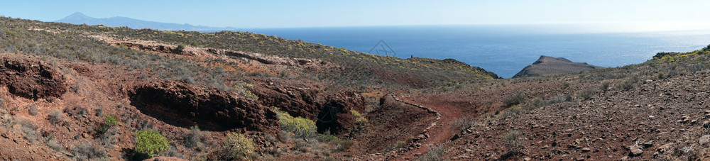西班牙加那利群岛拉戈梅南岸全景图片