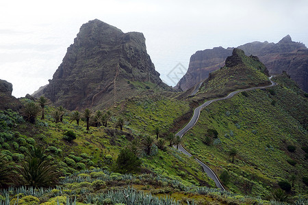 西班牙拉戈梅岛山区公路图片
