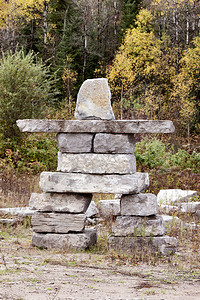加拿大安大略省的伊努克舒克伊努克舒克岩石结构图片